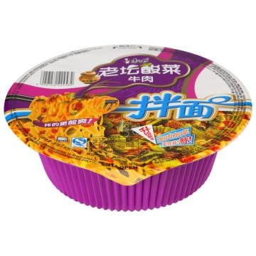 康师傅老坛酸菜牛肉拌面 141g*12盒/件