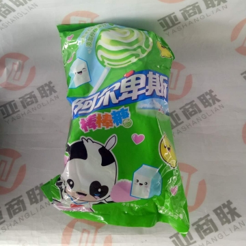 阿尔卑斯棒棒糖柠檬牛奶味 200g*24袋/件